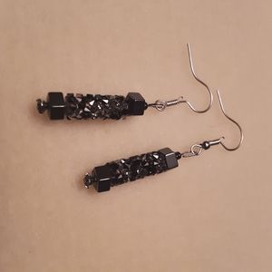 Earrings. Crystal drops